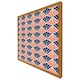 image 4 of Navy & pink geometric shells (Picture Frame) Grey | XL