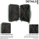 image 4 of Lightweight Luggage Set of 3 – Combination for Every Journey | SB Charging Port, Dual Spinner Wheels, TSA Lock, Shock-Resistant PP Hard Shell