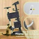 image 6 of Yaheetech 137cm Tall Cat Tree with Scratching Posts Dark Grey
