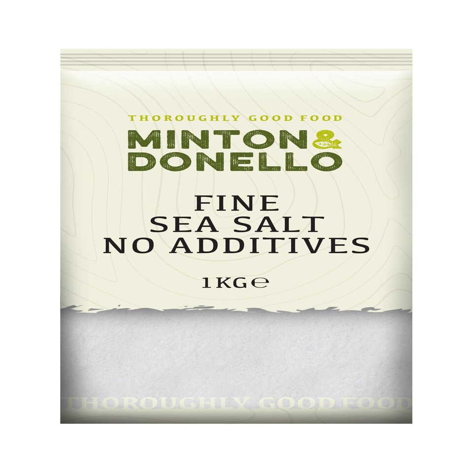 image 1 of Minton & Donello Fine Sea Salt No Additives 6 x 1Kg