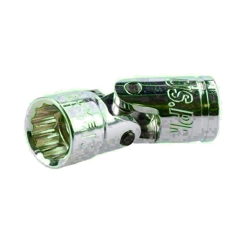 image 1 of 13mm Universal Joint Metric Socket 3/8" Drive 12 Point Flexible Wobble Knuckle