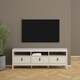 image 7 of Barcelona TV Unit 3 Drawers in Cashmere | Grey | Cashmere | One Size | 1