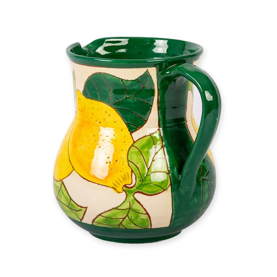 image 1 of Verano Spanish Ceramics Signature Large Jug - 19cm Lemons 1.5L