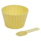 image 5 of 8pc Ice Cream Bowl & Spoon Set Party 4 Bowls & Spoons Dessert Cups Garden Summer | Multi | Multicoloured | 3 Sets ( 24 Pcs)