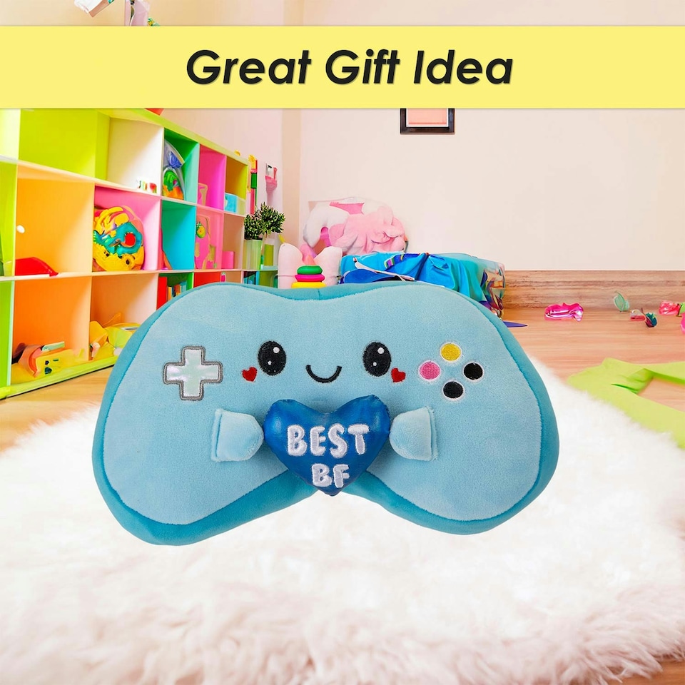 image 1 of Controller Soft Toy Cute Plushie Huggable Cuddly Stuffed Toy Gift 20cm Blue