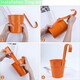 image 5 of Large Metal Flower Pot Vase Bucket Hanging Garden Planter without Drainage Hole, Balcony Home Decor, Detachable Hook Multi