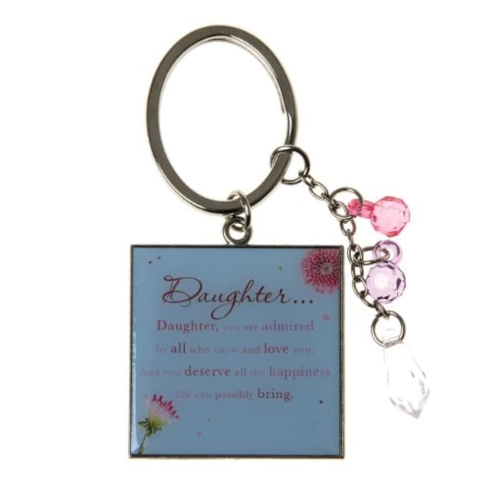 image 1 of Wishing Well Daughter Words of Endearment Keyring