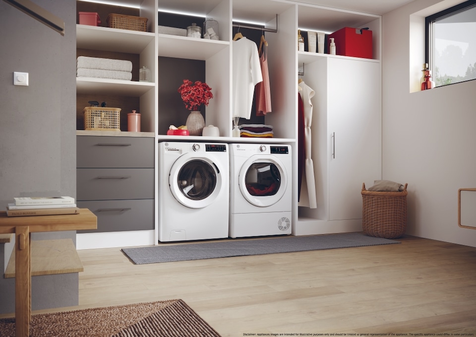image 1 of Hoover HRE-C9TE-HDRY-350 9kg Load Condenser Tumble Dryer Class B Wi-Fi White