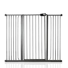 Bettacare Child and Pet Gate, 133.2cm - 140.8cm, Slate Grey, Extra Tall Gate 104cm in Height, Pressure Fit Stair Gate, Baby Gate and suitable for Dog Gate or Pet Barrier, Easy Installation