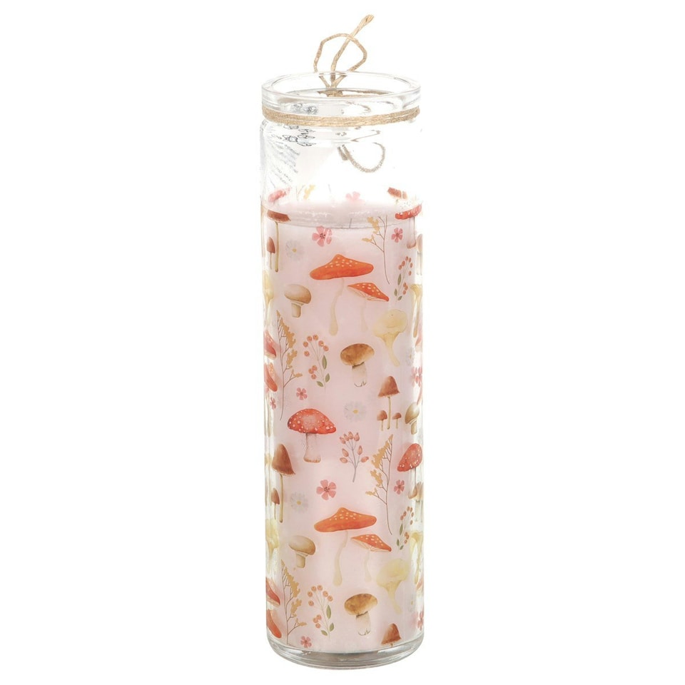 image 1 of Something Different Enchanted Forest Mushroom Tube Candle - White/Cream/Orange - One Size