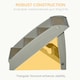 image 5 of PawHut Four-Step Foldable Pet Stairs w/ Non-Slip Mats, for S, XS Dogs - Grey