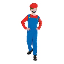 Bristol Novelty Childrens/Boys Plumber Costume - Red/Blue - M Red | M