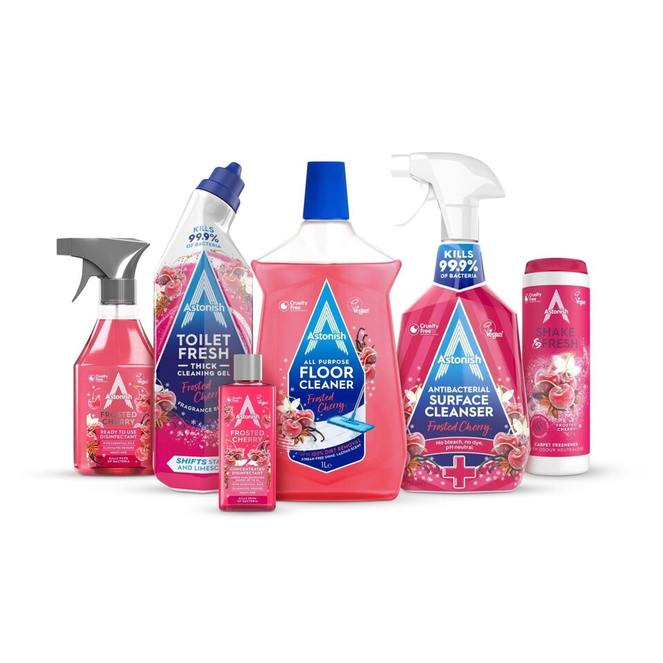 image 1 of Astonish Frosted Winter Cherry Cleaning Bundle 6 Piece