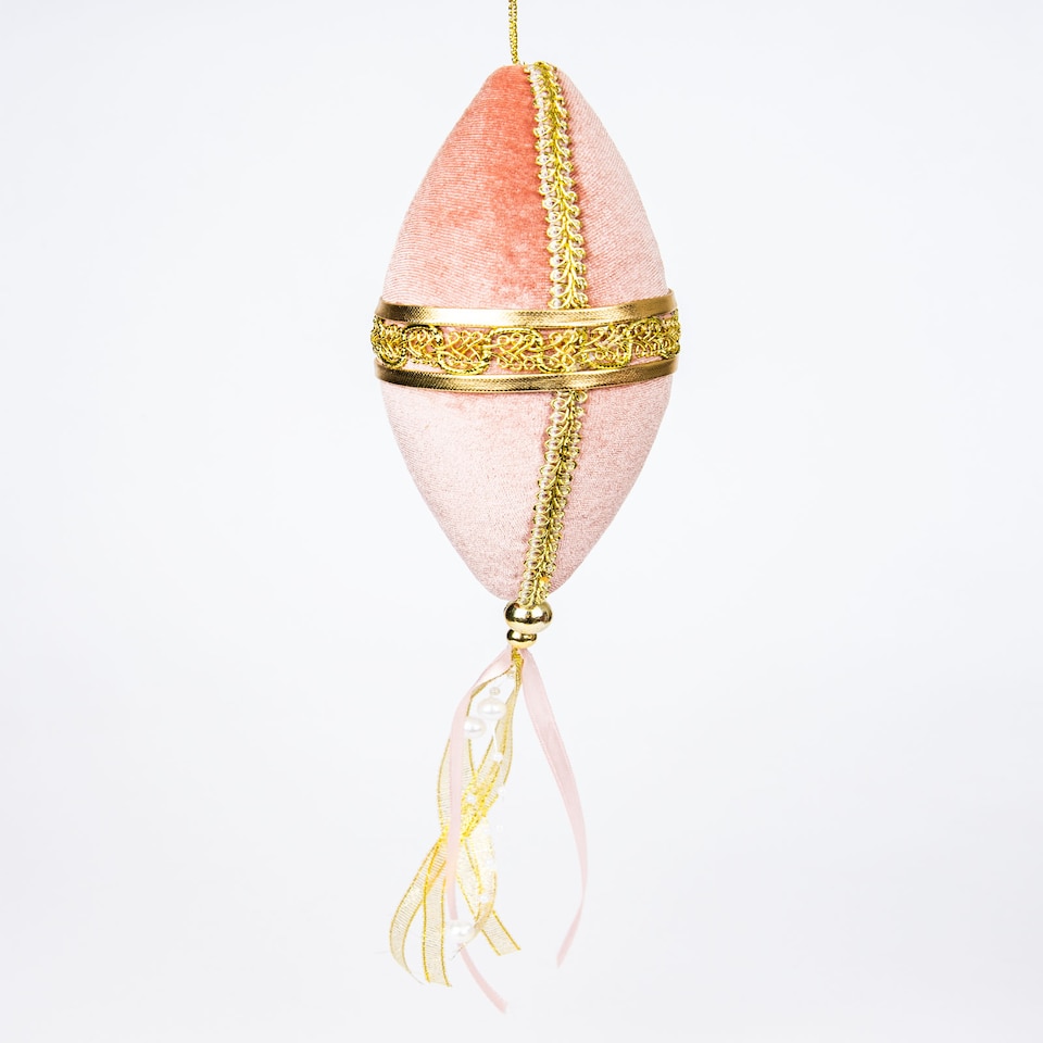 image 1 of 3Pcs Light Pink Nut Bauble Decorations 7x30cm - Christmas Tree Hanging Decorations Ornaments