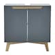 image 1 of Living and Home Freestanding Under Sink Storage Cabinet - Grey