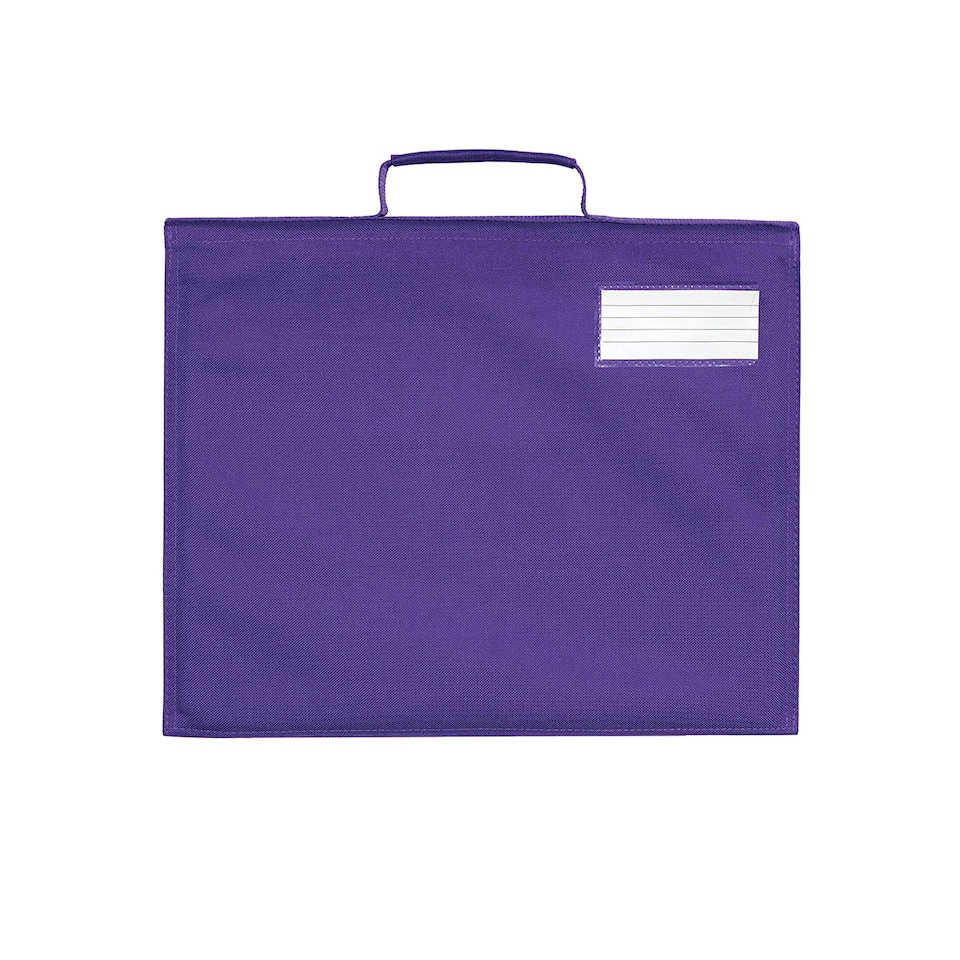 image 1 of Quadra Classic Reflective Book Bag - Purple - One Size