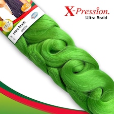 X Pression Syn Ultra Braid X-PRESSION Ultra Hair Braid (Braiding) Extension (Choice of Colours) Multi | Green | One Size