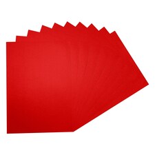 Pack of 100 A4 Coloured Paper 75gsm Sheets | Red | A4 | 1