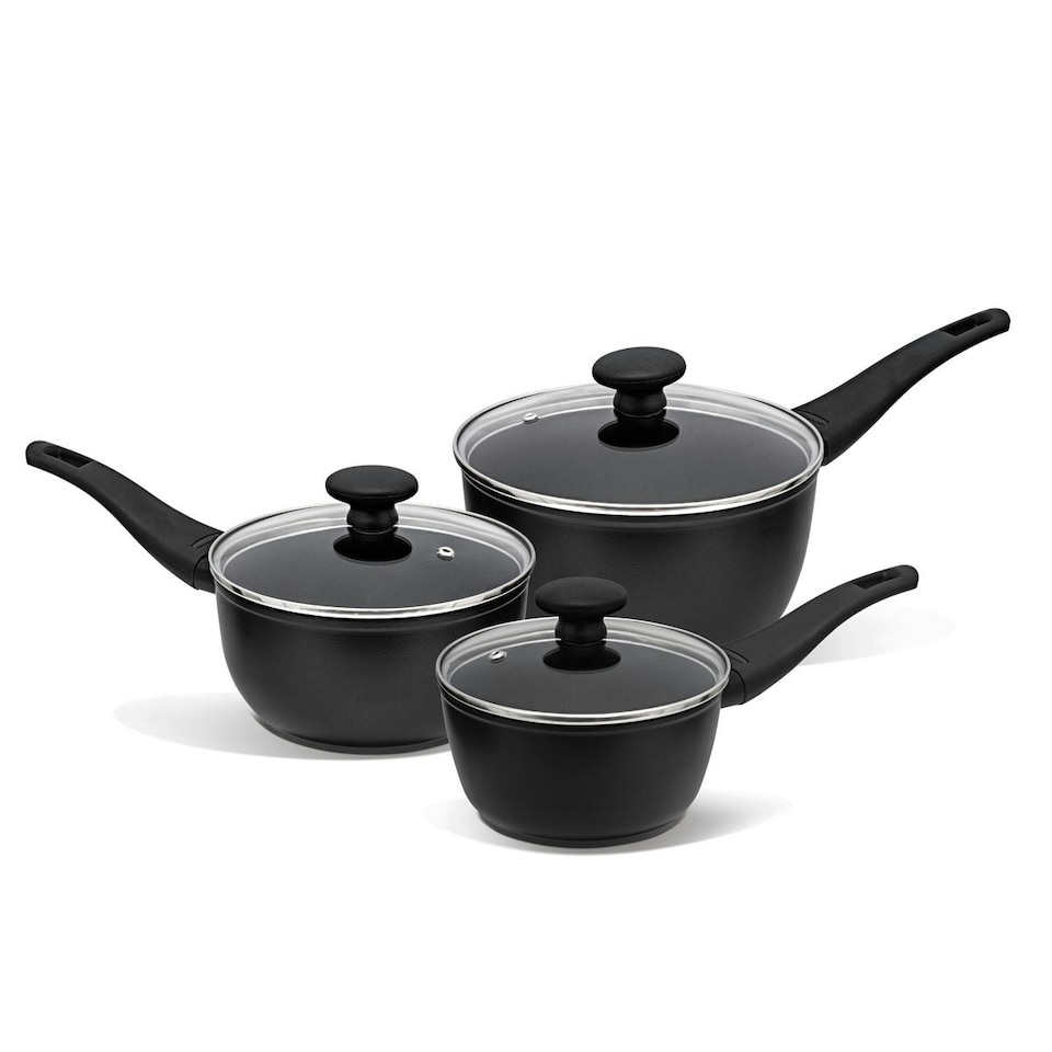 image 1 of Prestige Thermo Smart Heat Indicator Non-Stick Saucepan & Lid Set - 3 Piece