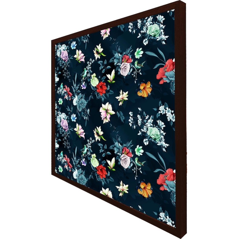 image 1 of Roses & other bright flowers (Picutre Frame) Grey | L