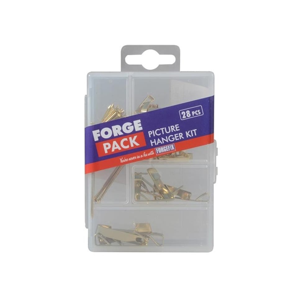 Forgefix Picture Hook Kit Forgepack, 28 Piece - Multi Colour - One Size