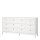 image 3 of Madrid Double Dresser 4+4 Drawers in White