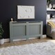 image 1 of Vida Designs Milton Radiator Cover Painted MDF Slatted Cabinet, Grey, 152cm