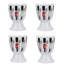 KitchenCraft Egg Cup Set White Childrens 4 Piece