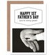 image 1 of Baby Hand Happy 1st First Fathers Day Card