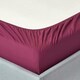 image 2 of Homescapes Plum Egyptian Cotton Deep Fitted Sheet 200 TC, Super King Purple | Super King