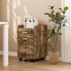 image 7 of HOMCOM Mobile Filing Cabinet, Lockable File Cabinet with 2 keys Rustic Brown | Brown | Rustic Brown