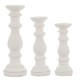image 2 of Hill Interiors Column Candle Holder - White - 45cm x 16cm x 16cm
