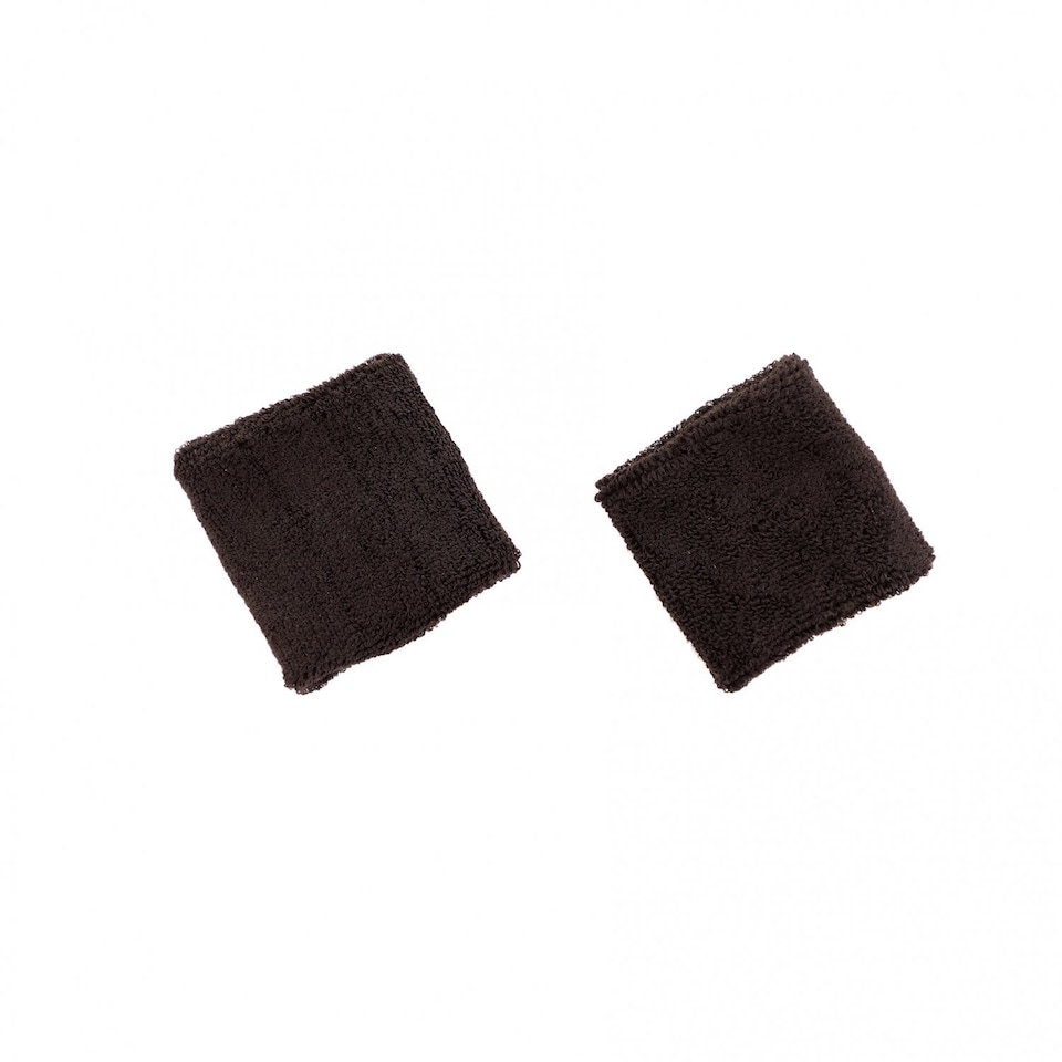 image 1 of Black Sport Gym Fitness Exercise Headband & Sweatband Set for Heads & Wrists