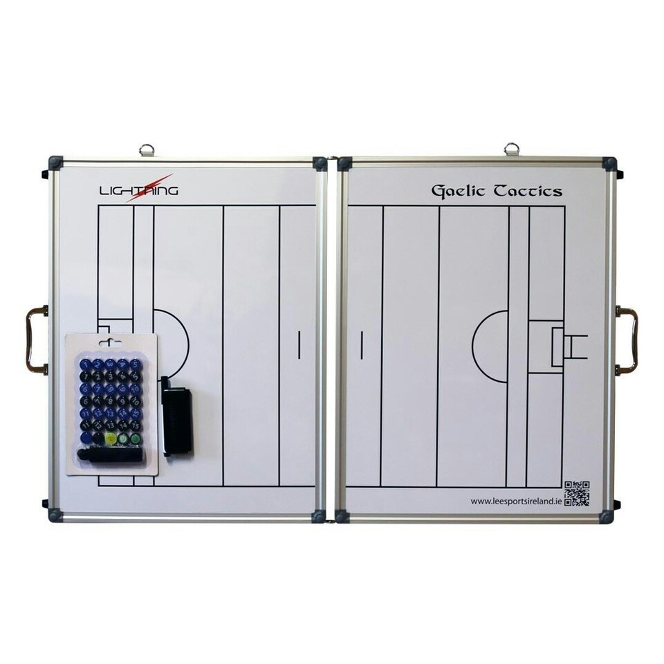 image 1 of Lightning Foldable Sport Tactic Board - White - 90cm x 60cm