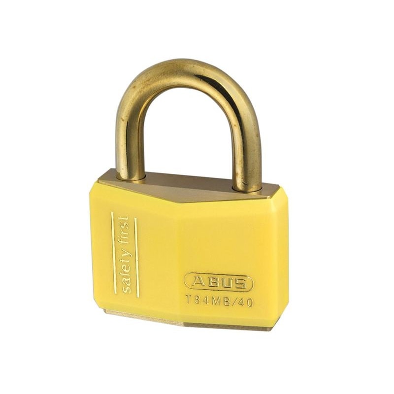 Abus Mechanical T84mb Series Rustproof Padlock Yellow Yellow 1