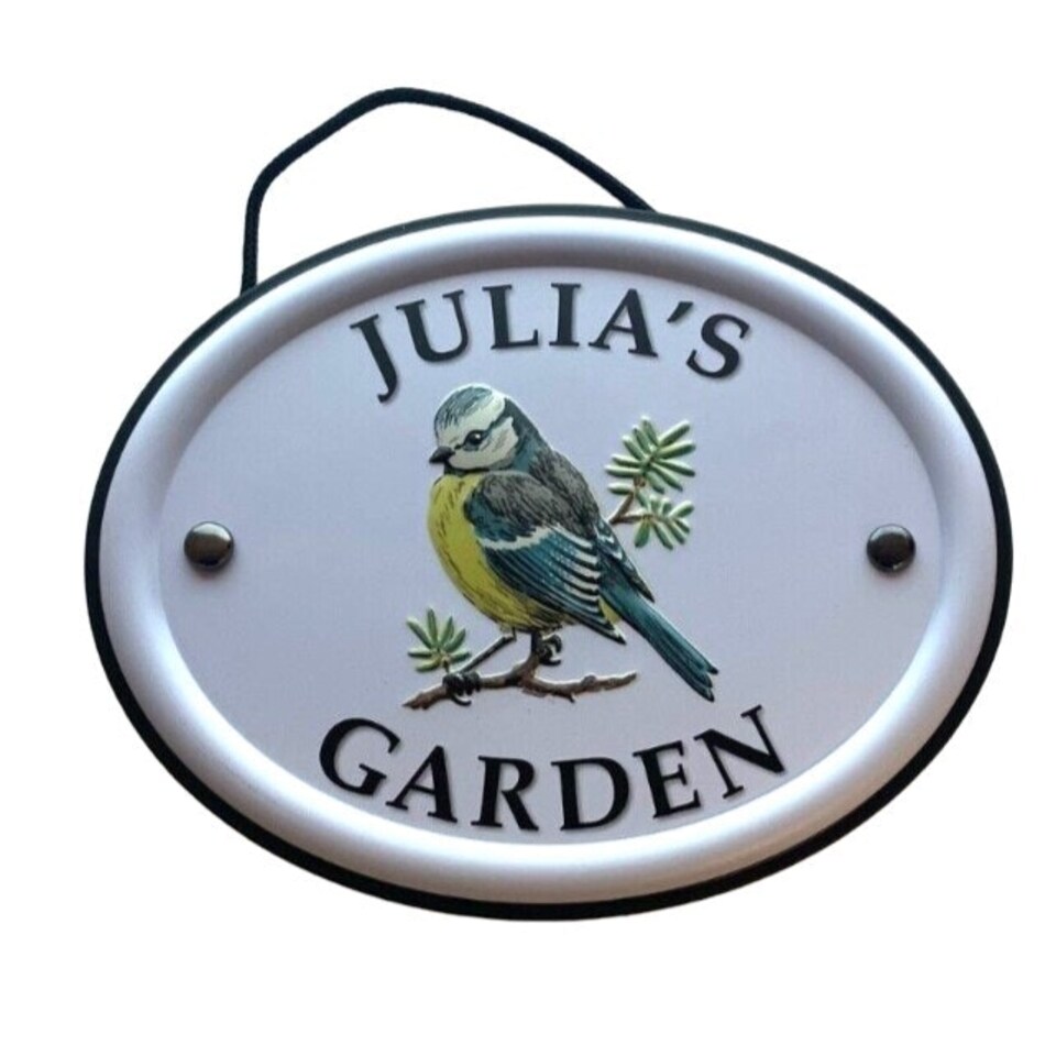 Decorative Bird Garden Sign - Julia