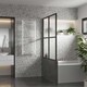 image 2 of Zennor - White Electric Towel Rail H1200mm x W500mm Curved 500w Standard