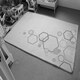 image 4 of Abstract hexagon (Rug) White | Large: 140x200cm