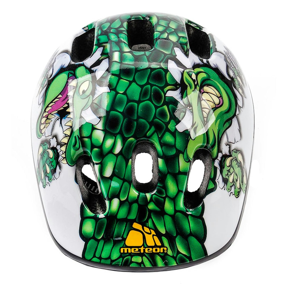 image 1 of Helmet for Kids Toddlers – Lightweight Adjustable Bike Helmet for Boys & Girls – Safety Crash Protection for Cycling, Scooter, Skateboard – MV62 Green | Crocodile | XS