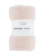 image 6 of Catherine Lansfield Extra Large Raschel Velvet Touch Blanket Throw | Pink | Blush Pink