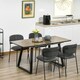 image 2 of HOMCOM Extendable Dining Table Rectangular Wood Effect Tabletop