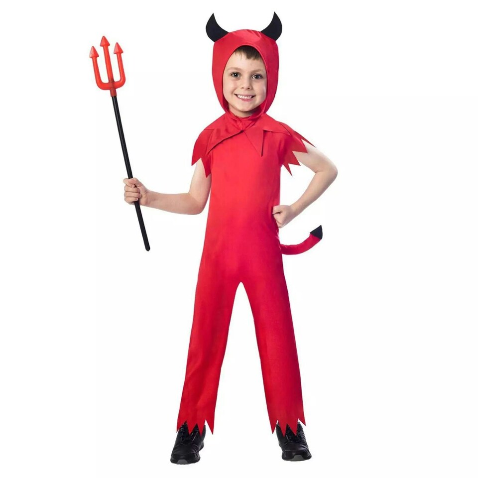 image 1 of Amscan Boys Devil Halloween Fancy Dress Costume 3-4 Years Red