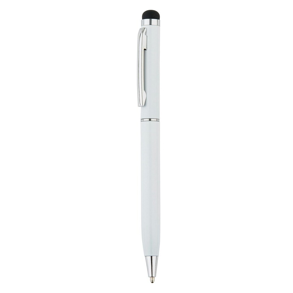 image 1 of XD Collection Thin Metal Stylus Pen - White - One Size