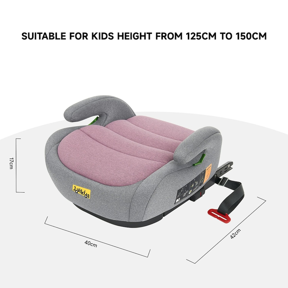 image 1 of JoviKids Ohho Isofix Booster Seat Pink