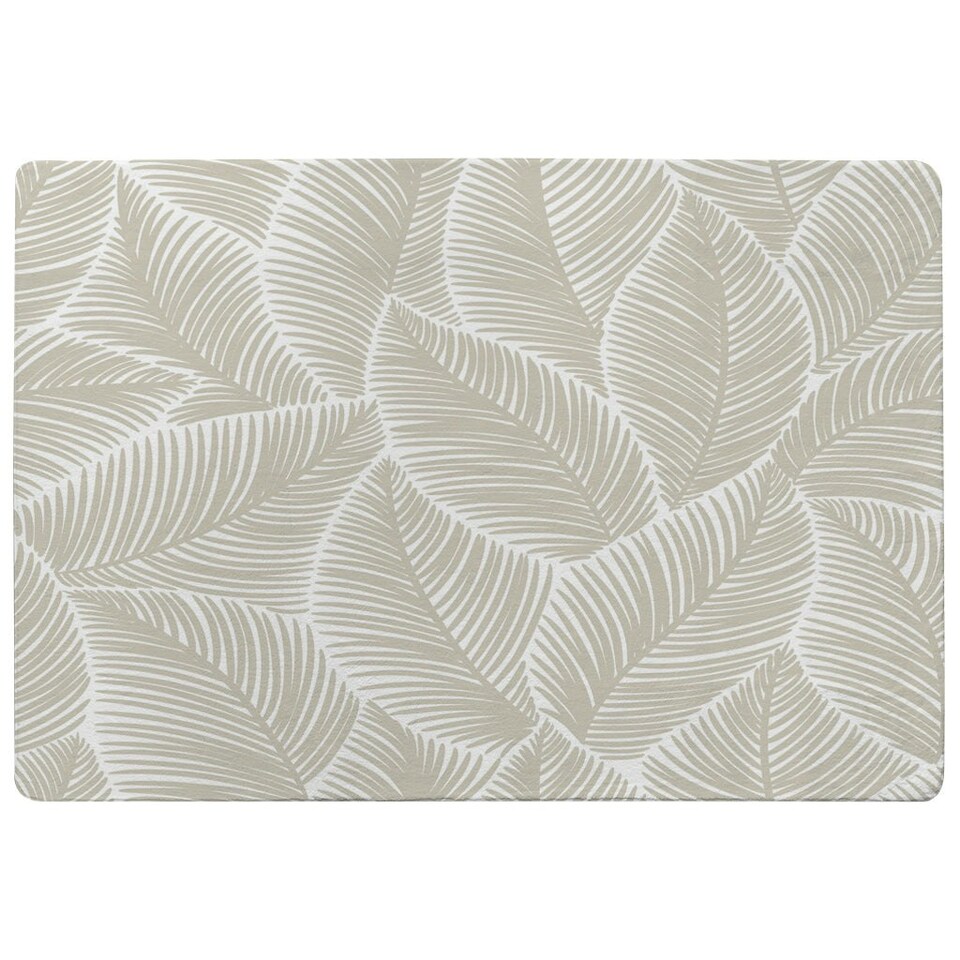 image 1 of beige leaves (Rug) Cream | XL