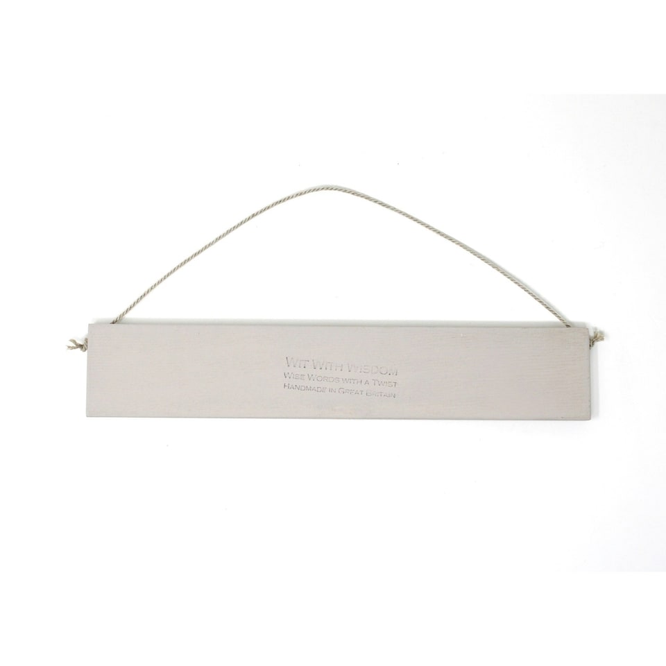 image 1 of Wit With Wisdom Wooden Hanging Sign - A Lovely Lady
