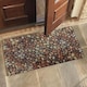 image 1 of Stone Pebble Stylised Indoor & Outdoor Mat - Beige