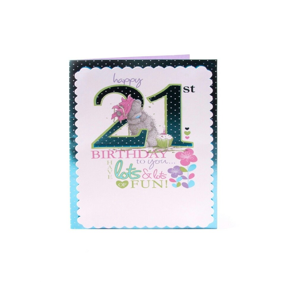 image 1 of Me To You Polka Dot 21st Birthday Card
