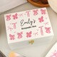 image 3 of Personalised Bow Storage Box White | One Size