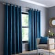 image 1 of Fusion Strata Eyelet Curtains Dark Teal